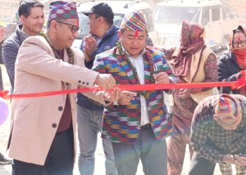 ऐसेलुखर्कको मटेउली–बेप्ला ३.२ किमी सडकखण्डको उद्घाटन, आफ्नै स्काभेटर किनेपछि गाउँपालिकालाई सहज 