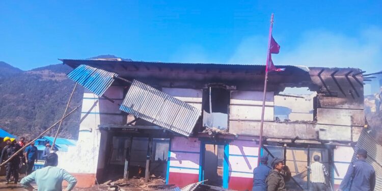 लिखुपिकेमा लागेको आगो नियन्त्रणमा