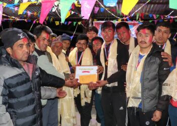 बरडाँडामा सम्पन्न भलिबल प्रतियोगिताको  उपाधि प्रकृति मारुनी क्लबलाई