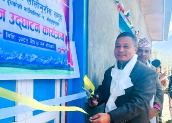 जुभिङका दलित समुदायका लागी पालिकाले बनाइदियो सामुदायिक भवन, अध्यक्ष राईद्वारा उद्‌घाटन 