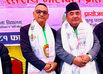 पोस्टमार्टम गृह खुम्बुमै स्थापना गर्न खरिखोलाका अध्यक्ष शेर्पाको रक्षामन्त्रीलाई माग