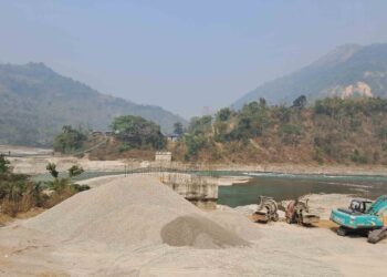 उदयपुर र खोटाङ जोड्ने धाप्लाङघाटस्थित पक्की पुल निर्माण तीव्र गतिमा