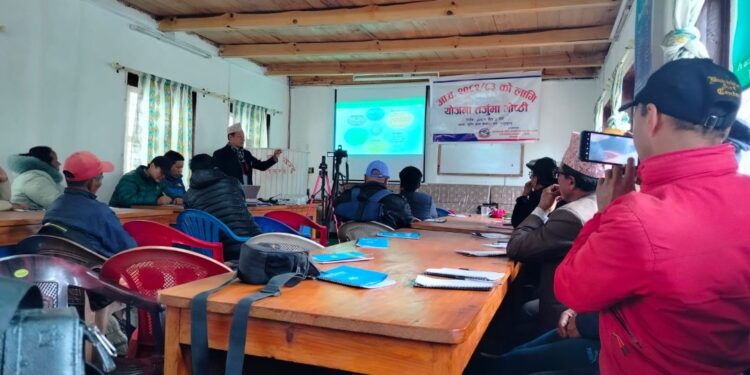 सोलुमा प्रधानमन्त्री कृषि आधुनिकीकरण परियोजना ओखलढुगांको स्थानीय तहसँग योजना तर्जुमा