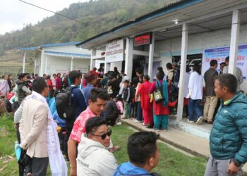 माप्यमा स्वास्थ्य शिविरको पहिलो दिन २ सय बढी नागरिकले लिए सेवा