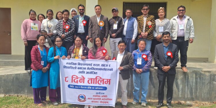 माप्य दुधकोशीमा सुरु भयो आठ दिने मेलमिलाप आधारभुत तालिम