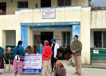 स्वास्थ्य चौकी टाक्सिन्दुबाट ५१ जनाले लिए स्वास्थ्य सेवा