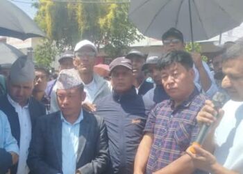  नेचासल्यान अध्यक्ष राईको शिक्षक आन्दोलनमा ऐक्यबद्धता 