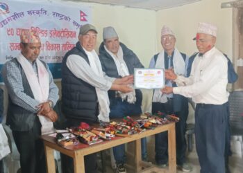 लिखुपिकेका १७ जना युवाहरुले लिए विल्डिङ इलेक्ट्रोसियन सम्बन्धि तालिम