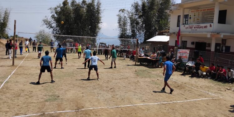 लिम्चुङबुङको जाँतेमा साबिक वडा स्तरिय महिला तथा पुरुष भलिबल प्रतियोगिता सुरु