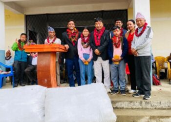 जिवन ज्योति मावि काँगेलका २ जना विद्यार्थीलाई छात्रवृत्ति वितरण