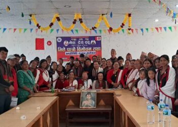 नेवाः देय् दवू खोटाङमा भित्ते पात्रो विमोचन र जनप्रतिनिधिलाई सम्मान कार्यक्रम