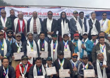 खिजीदेम्बामा ७४.६ किलोमिटर लामो साईकल यात्रा सकियो, ७० प्रतिशत पर्यटन व्यवसायी सहभागी