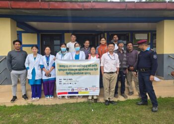 माप्यमा अपाङ्गता भएका व्यक्तिहरुलाई लक्षित ६ दिने घुम्ती स्वास्थ्य शिविर सम्पन्न, १०९ जनाले पाए सेवा