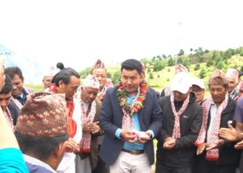 तिङ्ला स्वास्थ्य चौकी भवन निर्माणको थालनी, मेयर शेर्पाद्वारा शिलान्यास