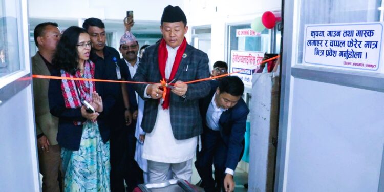 धनकुटा अस्पतालमा हेमोडायलाइसिस सेवा सुरु, साना पहाडी जिल्लाका बिरामीलाई राहत