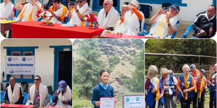 शेर्पा बालबालिका सहायता संघको पहलमा सोलुखुम्बुका ६३ विद्यार्थीलाई छात्रवृत्ति वितरण, करिब ६ सय जनालाई वितरण गर्ने लक्ष्य