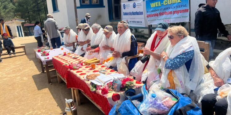 शेर्पा बालबालिका सहायता संघको पहलमा सोलुखुम्बुका ५१४ जना विद्यार्थीलाई छात्रावृत्ति प्रदान