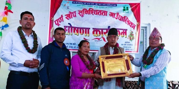 रावाबेँसी गाउँपालिका बन्यो पूर्ण खोप सुनिश्चित पालिका