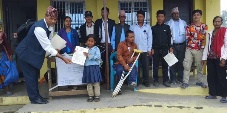 लिम्चुङ्बुङ गाउँपालिका–५ जाँतेमा जन्मदर्ता अभियान सम्पन्न