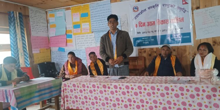 गार्माका दश महिला उद्यम विकास तालिमबाट लाभान्वित