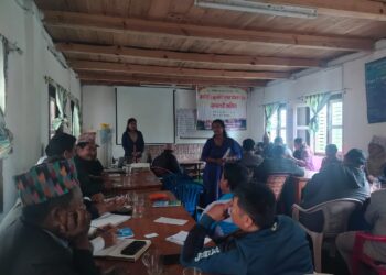 सोलुखुम्बुमा वडा स्तरका जनप्रतिनिधिहरूका लागि समावेशी योजना तर्जुमा सम्बन्धी तालिम