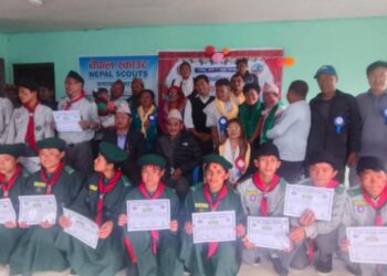 महाकुलुङ वडा ४ को प्रशासनिक भवन उद्घाटन