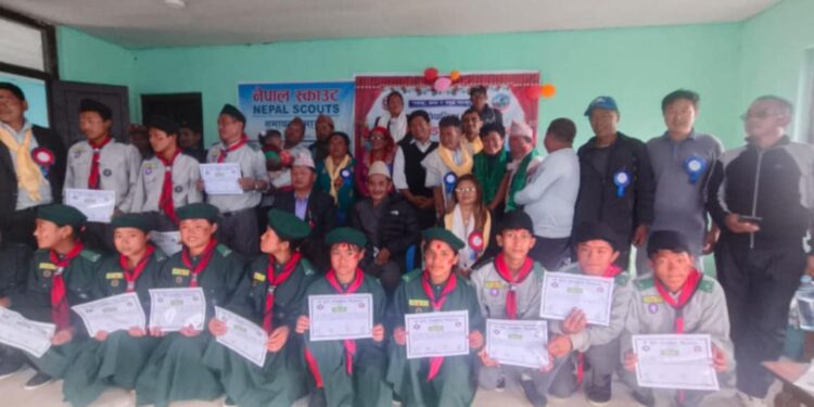 महाकुलुङ वडा ४ को प्रशासनिक भवन उद्घाटन