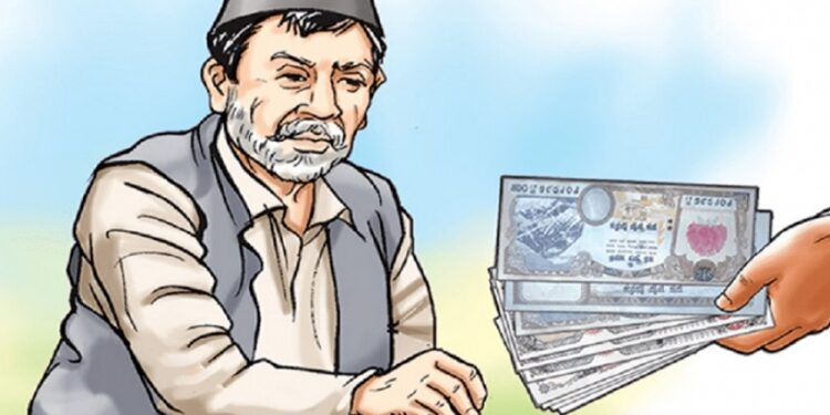 लिम्चुङबुङ जाँतेका सय बढी सेवाग्राहीलाई वडामै भत्ता वितरण ।  