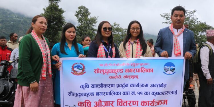 सोलुदुधकुण्ड–११ मा कृषकलाई कृषि औजार वितरण, कृषक उत्साहित