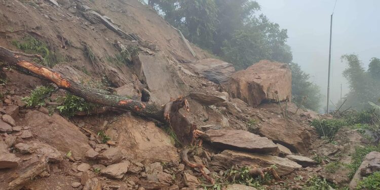 मध्यपहाडी लोकमार्गको च्यास्मिटार – डिकुवा सडकखण्ड अवरुद्ध 