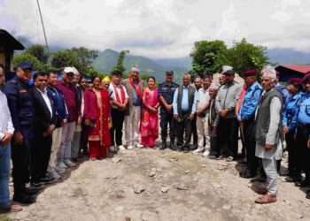 इलाका प्रहरी कार्यालय नेचाको नयाँ भवन शिलान्यास 