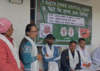 भकान्जे स्वास्थ्य चौकीमा सुरु भयो निःशुल्क दन्त सेवा शिविर