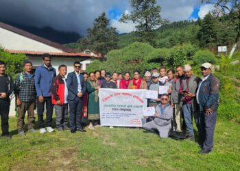 सोलुखुम्बुमा व्यवसायिक कृषकहरूलाई तीन दिने तालिम प्रदान