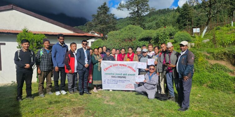 सोलुखुम्बुमा व्यवसायिक कृषकहरूलाई तीन दिने तालिम प्रदान