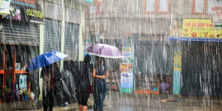 विभिन्न स्थानमा वर्षा, कैलालीमा एक सय ५९ मिलिमिटर पानी