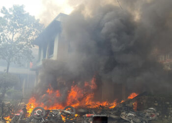 प्रहरी प्रभाग इमाडोलमा आगजनी र लुटपाट गर्ने सोलुखुम्बुका नेपालीसहित ६ जना पक्राउ