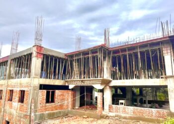 सोलुदुधकुण्डको प्रशासनिक भवन निर्माणको काम करिव आधा सकियो, चैत्र भित्रमा सक्ने गरी काम हुँदै 