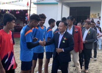 थुलुङ दुधकोसी देउसामा भलिबल प्रतियागिता सुरु, सहइन्चार्ज राईको प्रमुख आतिथ्यता