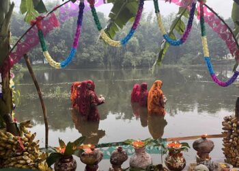 उदाउँदो सूर्यलाई अर्घ्य दिएर छठ पर्वको सकियो