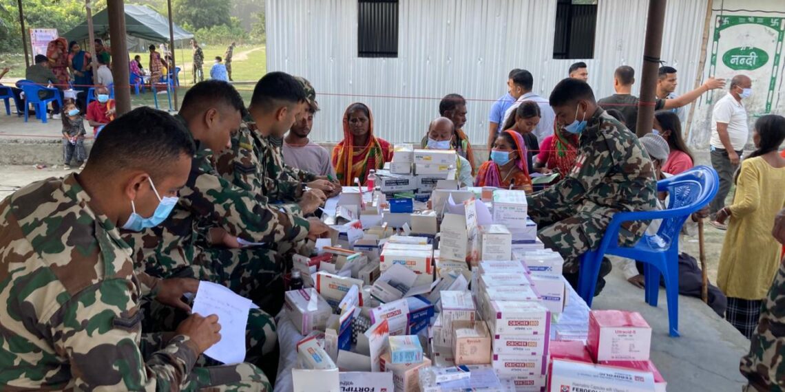 मोरङमा शिवदल गणद्वारा बृहत् निःशुल्क स्वास्थ्य शिविर सम्पन्न