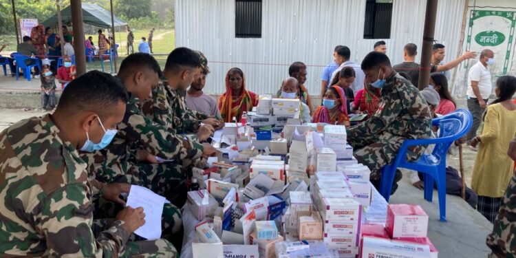 मोरङमा शिवदल गणद्वारा बृहत् निःशुल्क स्वास्थ्य शिविर सम्पन्न