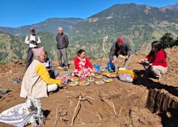 लिखु पिके गाउँपालिकाको प्रमुख प्रशासकीय भवनको शिलन्यास