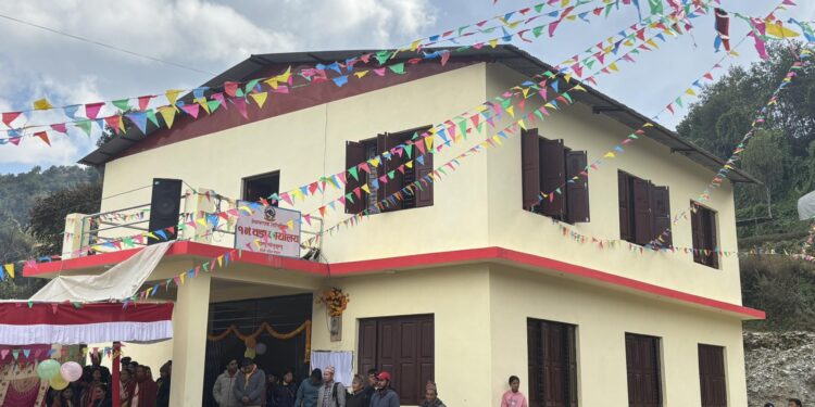  नेचासल्यान १ को वडा कार्यालय भवन उद्घाटन, वडाबासीले प्रभावकारी सेवा पाउनेमा विश्वास 