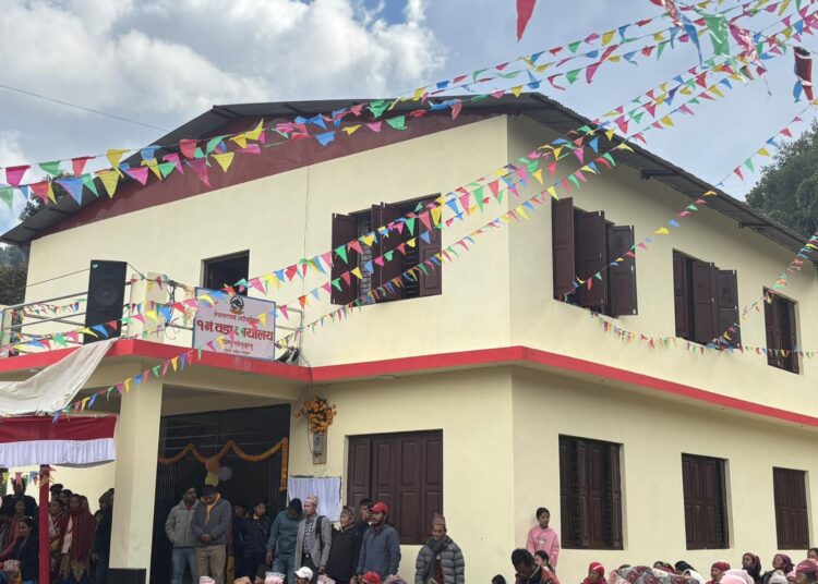  नेचासल्यान १ को वडा कार्यालय भवन उद्घाटन, वडाबासीले प्रभावकारी सेवा पाउनेमा विश्वास 