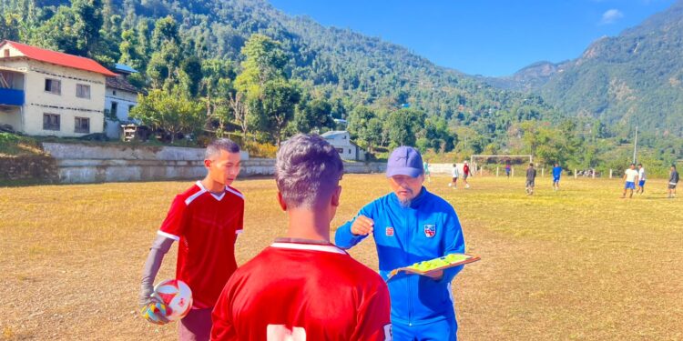 नेचासल्यान गाउँपालिका–५ मा एक महिने फुटबल तालिम सुरु