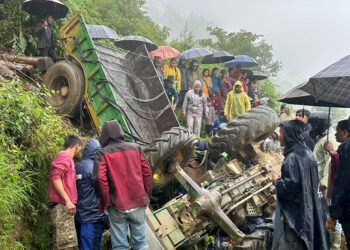 भोजपुरमा ट्याक्टर दुर्घटना हुँदा दुई जनाको घटनास्थलमै मृत्यु