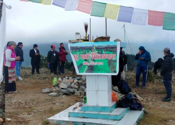 टिकटक लाइभबाट संकलन गरिएको लागत र नगरपालिकाको सहकार्यमा बन्ने बुद्ध पार्कको शिलान्यास