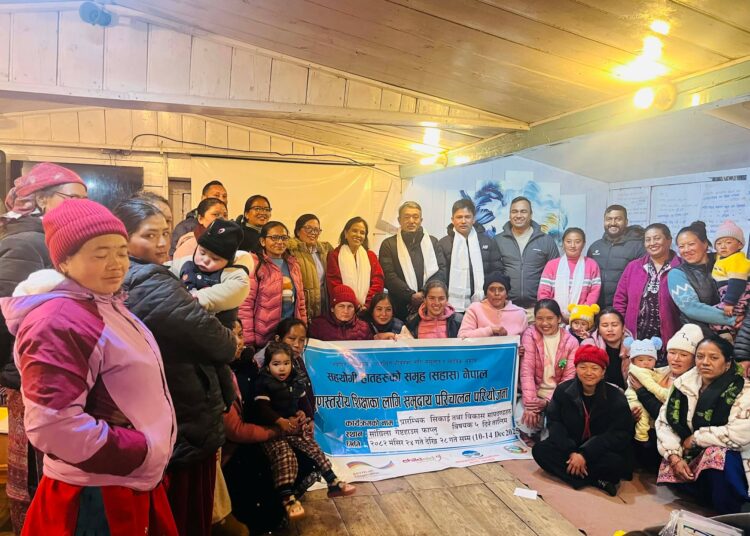 सहास नेपालद्वारा सञ्चालित सोलुदुधकुण्ड नगरपालिकामा प्रारम्भिक बाल विकास शिक्षकहरूका लागि ५ दिने तालिम सम्पन्न