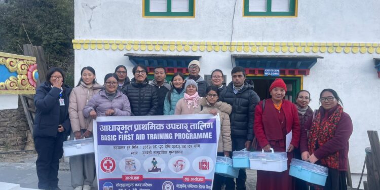 विद्यार्थी सुरक्षालाई ध्यानमा राख्दै जुनबेसीमा प्राथमिक उपचार तालिम