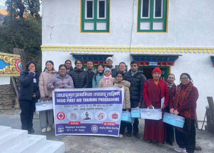 विद्यार्थी सुरक्षालाई ध्यानमा राख्दै जुनबेसीमा प्राथमिक उपचार तालिम